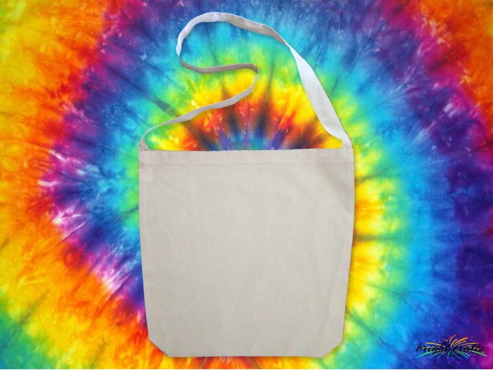 Bright Crafts white calico sling bag ready to dye