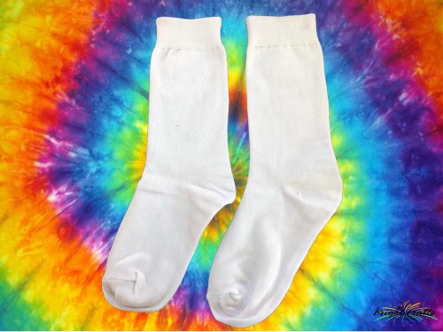 Bright Crafts white cotton socks ready to dye