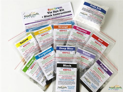 Bright Crafts Spectrum + Black Tie Dye Kit Refill