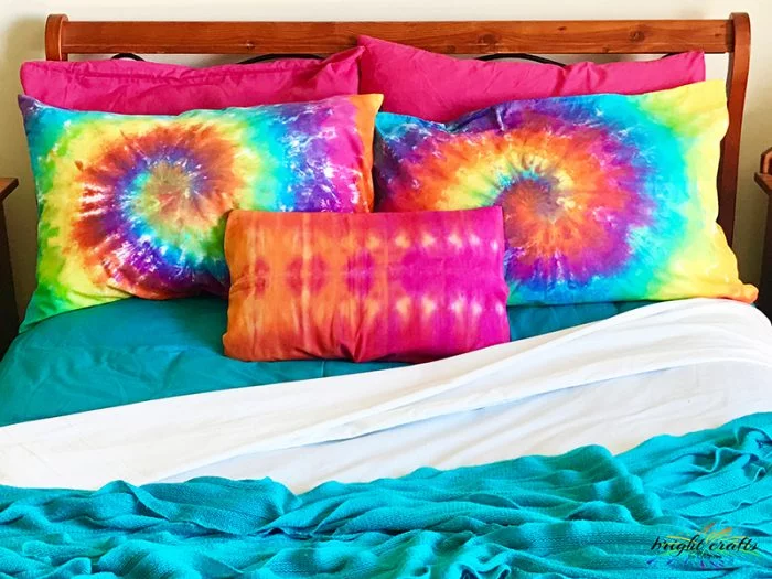 Tie Dye Pillow Case Bright Crafts