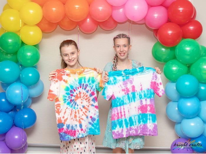 Bright Crafts tie dye party kit kids t-shirts