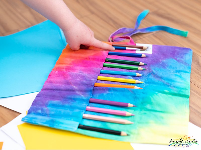 Bright Crafts Tie Dye Pencil Wrap