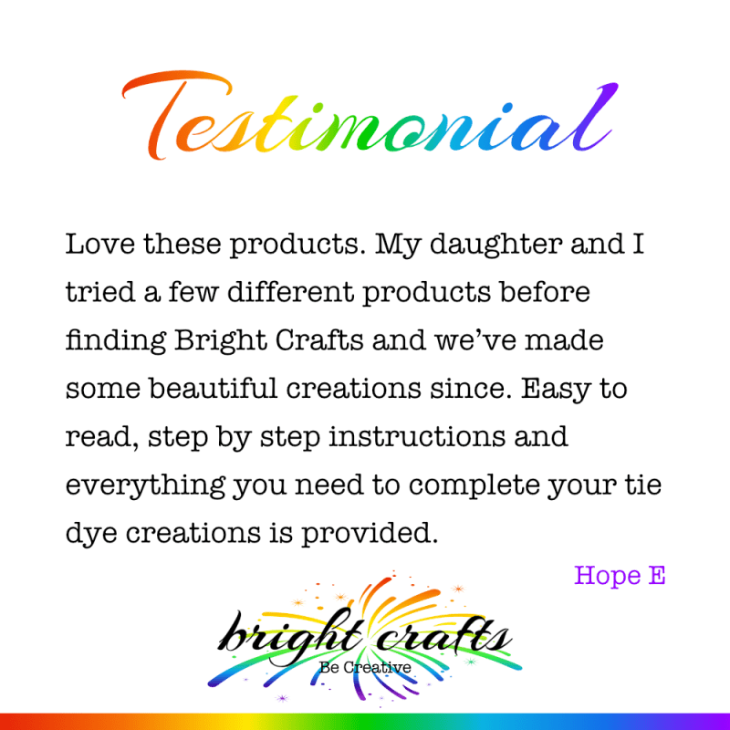 Tie Dye Kits - Tie Dye Kit Refills - Bright Crafts - Australian Made