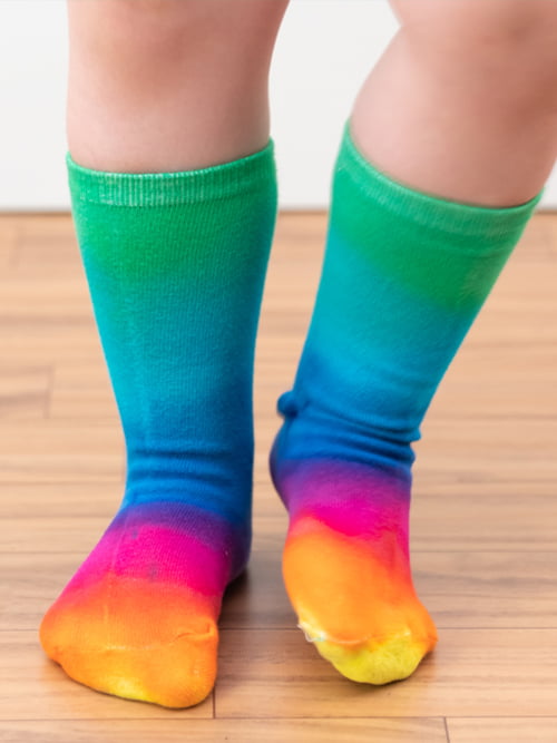 Bright Crafts rainbow tie dye socks